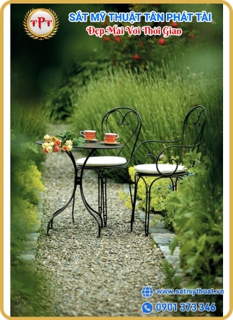 Bàn ghế sắt mỹ thuật 06