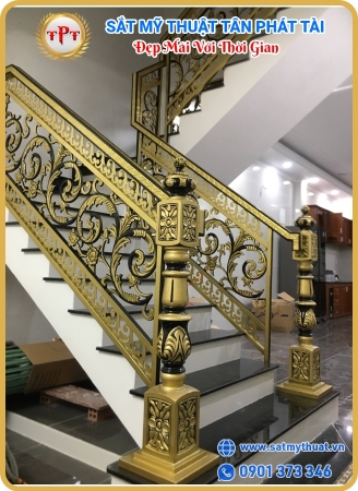 Cầu thang sắt mỹ thuật 03