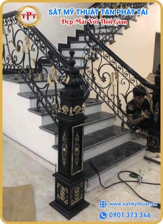 Cầu thang săt mỷ thuật Cầu thang săt mỷ thuật
