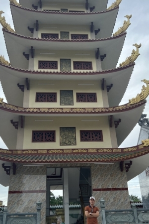 Công trình cầu thang,lan can sắt mỹ thuật chùa Bảo Ân ,tỉnh Bà Rịa Vũng Tàu