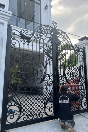 Công trình cổng,hàng rào,lan can nhà anh Phi ,Quận 7,Hồ Chí Minh