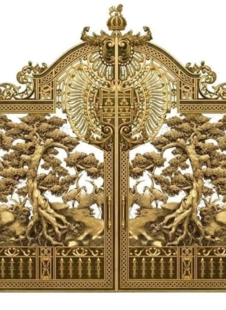 cửa công nhôm đúc