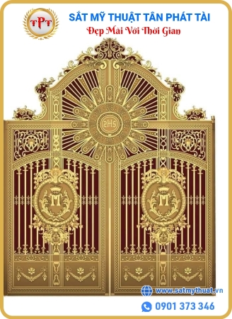 cửa công nhôm đúc