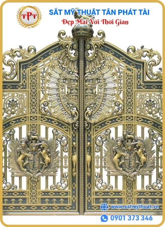 cửa công nhôm đúc