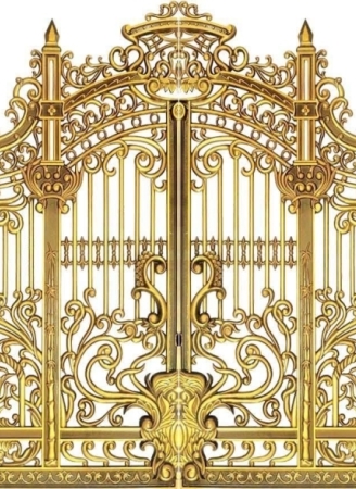 cửa công nhôm đúc