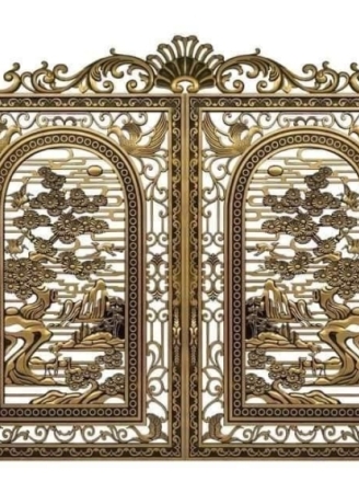 cửa công nhôm đúc