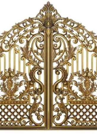 cửa công nhôm đúc