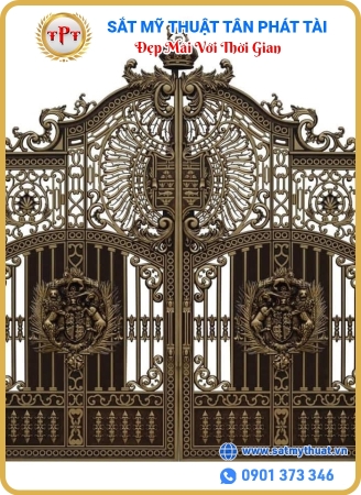 cửa công nhôm đúc