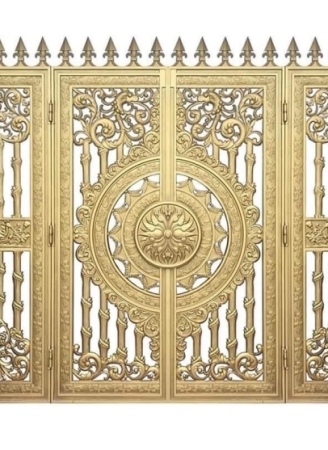 cửa công nhôm đúc