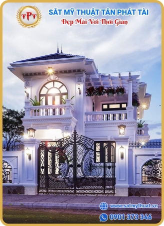 cửa cổng sắt mỷ thuật