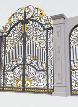 cửa cổng sắt mỷ thuật