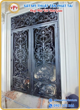 Cửa đi sắt mỹ thuật 05 Cửa đi sắt mỹ thuật 05