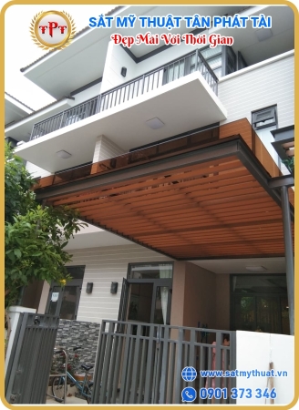 Mái kính sắt nghệ thuật 03