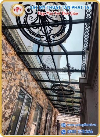 Mái kính sắt nghệ thuật 07 Mái kính sắt nghệ thuật 07