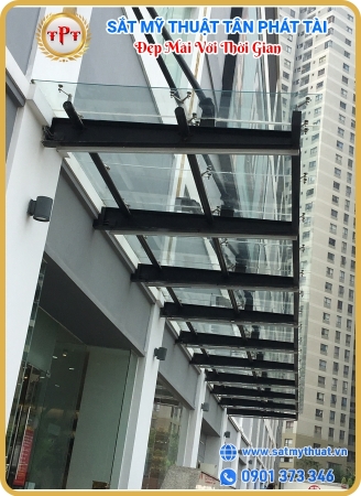 Mái kính sắt nghệ thuật 08