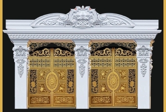 cửa công nhôm đúc