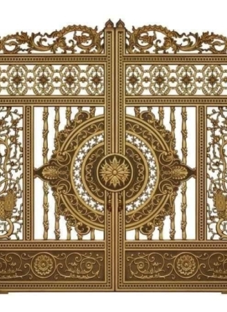 cửa công nhôm đúc